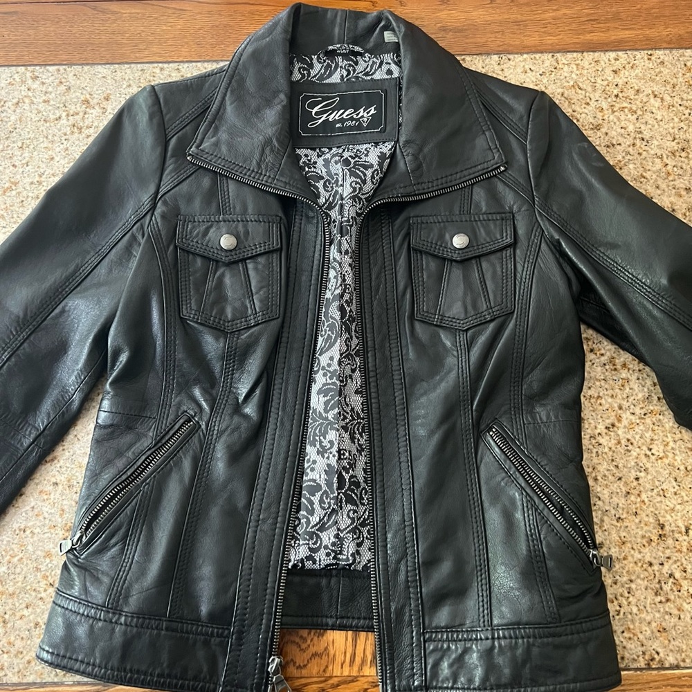 Guess Genuine Leather Jacket